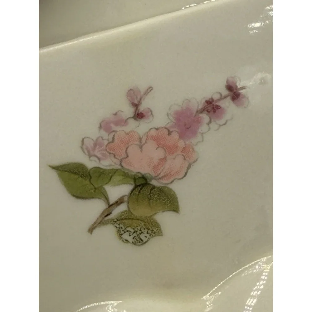 Vintage Takahashi East Wind San Francisco Bird Floral Mini Picture Frame Japan